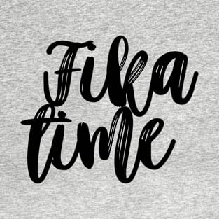 Fika Time Typography T-Shirt